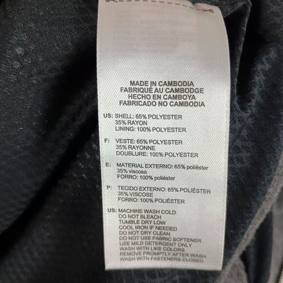 Adidas Womens ClimaProof Golf Jacket Softshell Concealed Hood Full-Zip L Gray - Picture 10 of 12